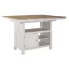 Liberty Furniture 62WH-CD-7GTS Liberty Furniture 62WH-CD-7GTS Lindsey Farm - 7 Piece Gathering Table Set - Weathered White & Sandstone