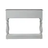 Liberty Furniture 244-AT2003 Magnolia Manor - Hall Console Bottom With Shelf For Display & Storage - Antique White