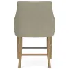 Riverside Furniture 92606 Mix-N-Match Chairs - Swoop Arm Upholstered Stool (Set of 2) - Gray