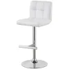 CoasterEveryday 120356 Lenny - Upholstered Adjustable Bar Stool (Set of 2) - White