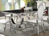 CoasterElevations 107871 Antoine - Rectangular Glass Top Dining Table - Black