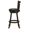 CoasterEssence 101930 Calecita - Wood Swivel Bar Stool (Set of 2) - Cappuccino