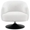 CoasterElevations 905739 Dave - Upholstered Barrel Back Swivel Club Chair - Beige