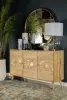 CoasterEssence 953460 Alyssum - 3-Door Mango Wood Accent Cabinet - Natural