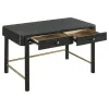 Coaster Fine Furniture 224337 Arini - 2-Drawer Vanity Desk Makeup Table - Black