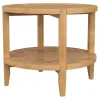 Coaster Fine Furniture 709697 Camillo - Round Solid Wood Side End Table - Maple