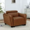 Furniture of America FOA6484BR-CH-PK Holmestrand - Chair - Brown