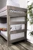 Furniture of America AM-BK102GY-BED-SLAT Ampelios - Bunk Bed With 2 Slat Kits - Gray