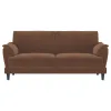 Coaster Fine Furniture 552101 Selma - Velvet Upholstered Crescent Arm Sofa - Rust