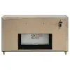 Coaster Fine Furniture 222663FB Lorient - 8-Drawer LED Bedroom Flame Box Dresser - Ivory Camel