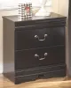 Ashley Furniture B128-92 Huey Vineyard - Two Drawer Night Stand - Black