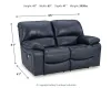 Ashley Furniture U4380974 Ashley Furniture U4380974 Leesworth - Power Reclining Loveseat - Ocean