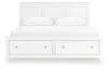 Ashley Furniture B680B23 Ashley Furniture B680B23 Fortman - California King Panel Storage Bed - White