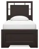 Ashley Furniture B441B2 Ashley Furniture B441B2 Covetown - Twin Panel Bed - Dark Brown