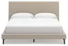 Ashley Furniture B1199-94 Cielden - California King Upholstered Bed with Roll Slats - Soft Gray