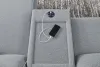 Ashley Furniture 65906S29 Ashley Furniture 65906S29 Modmax II - 6-Piece Power Reclining Sectional With LAF Press Back Power Chaise And Audio Console - Salt And Pepper