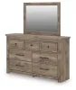 Ashley Furniture PCB2260B1 Ashley Furniture PCB2260B1 Rusticott - Dresser And Mirror - Brown