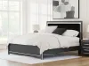 Ashley Furniture PCB3380B12 Ashley Furniture PCB3380B12 Zuraleus - King Upholstered Panel Bed - Black