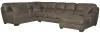 Jackson Furniture Industries 4043/30/62/76-19 Royce - 3 Piece Sectional With RSF Chaise - Brown