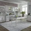 Liberty Furniture 244-HOJ-CHS Liberty Furniture 244-HOJ-CHS Magnolia Manor - Credenza & Hutch - Antique White / Brown