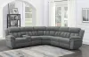 CoasterEssence 609540P Bahrain - 6 Piece Modular Power Reclining Sectional - Charcoal
