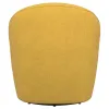 Coaster Fine Furniture 903076 Leon - Upholstered Barrel Accent Swivel Chair - Mustard Yellow