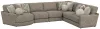 Jackson Furniture Industries 3145/73/59/31/92-28 Jackson Furniture Industries 3145/73/59/31/92-28 Turner - 5 Piece Sectional With LSF Cuddler - Mushroom