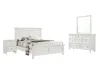 New Classic 02-044W-24N New Classic 02-044W-24N Tamarack - Western King 4 Piece Bedroom Set (Bed, Dresser, Mirror, Nighstand) - White