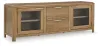 Ashley Furniture W781-68 Rencott - Extra Large TV Stand - Light Brown