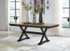 Ashley Furniture D634/35/01(4) Ashley Furniture D634/35/01(4) Wildenauer - 9 Pc. - Extension Table, 8 Side Chairs - Brown / Black