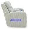 Ashley Furniture PC6420318 Ashley Furniture PC6420318 Forest Lake - Power Reclining Loveseat With Console / Adj Headrest - Alloy