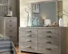Ashley Furniture B070B1 Ashley Furniture B070B1 Culverbach - Dresser, Mirror - Gray