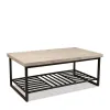 Riverside Furniture 77702 Capri - Cocktail Table - Alabaster Travertine