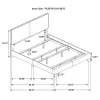 CoasterEveryday 300763KE Dorian - Upholstered Eastern King Panel Bed - Gray