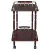 CoasterEveryday 3512 Palmer - 2-Tier Rectangular Wood Bar Cart - Merlot