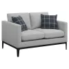 CoasterElevations 508681-S3 Apperson - 3 Piece Upholstered Track Arm Sofa Set - Light Gray