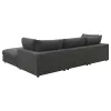 CoasterEssence 551324-SETB Serene - 4 Piece Upholstered Modular Sectional Sofa - Charcoal