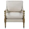 CoasterElevations 903058 Dempsy - Upholstered Accent Chair With Casters - Beige
