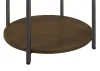 CoasterEssence 931204 Noemie - Round Marble Top Accent Side Table - White And Gunmetal