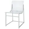 Coaster Fine Furniture 121182 Adino - Acrylic Dining Side Chair (Set of 2) - Chrome