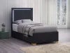 Coaster Fine Furniture 222831T Marceline - Wood Twin LED Panel Bed - Black