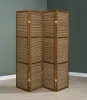 Coaster Fine Furniture 961638 Browning - 4-Panel Bamboo Room Divider Folding Screen - Walnut