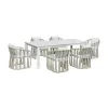Intercon AX-TA-4086-WHT-C Alexa - Outdoor Dining Table - White