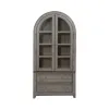 Liberty Furniture 237G-DR-CC Liberty Furniture 237G-DR-CC River Place - Curio Cabinet - Riverstone Gray & Tobacco