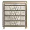 Coaster Fine Furniture 222665 Lorient - 5-Drawer LED Chest Of Drawers - Ivory And Camel