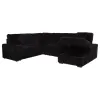 Coaster Fine Furniture 511049B3 Devonshire - Right Chaise With Storage & 1 Piece Pillow, Box 3 of 3 - Black