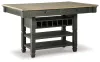 Ashley Furniture D736-32 Tyler Creek - Rectangular Dining Room Counter Table - Black / Gray