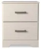 Ashley Furniture B2588-92 Stelsie - Two Drawer Night Stand - White