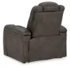 Ashley Furniture 3660213 Fyne-Dyme - Power Recliner/Adj Headrest - Shadow