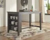 Ashley Furniture D388/13/024(4) Ashley Furniture D388/13/024(4) Caitbrook - 5 Pc. - Counter Table, 4 Upholstered Stools - Gray